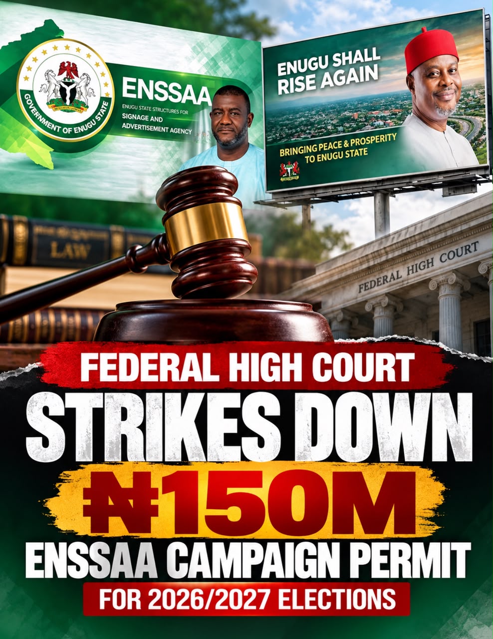 Legal Paradox in Enugu: Federal High Court’s Judgment on ₦150 Million ENSSAA Campaign Permit Reveals Deep Contradictions Between Reasoning and Final Orders