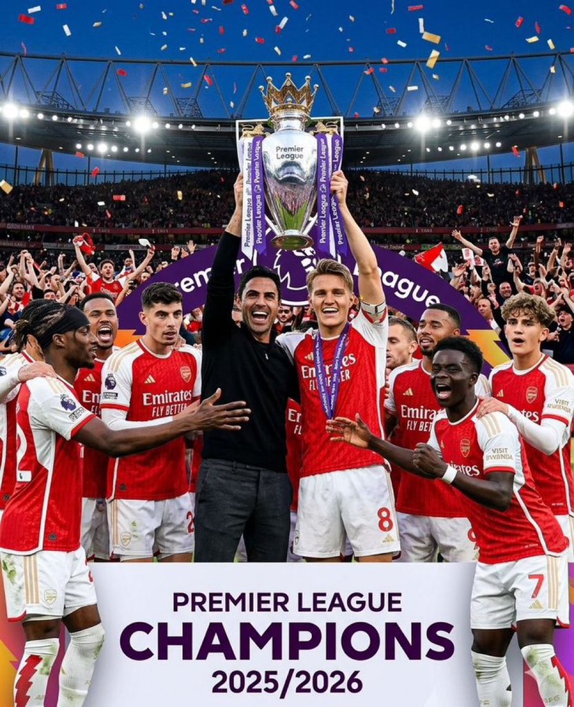 Arsenal Crowned Premier League Champions After Historic Title Triumph
