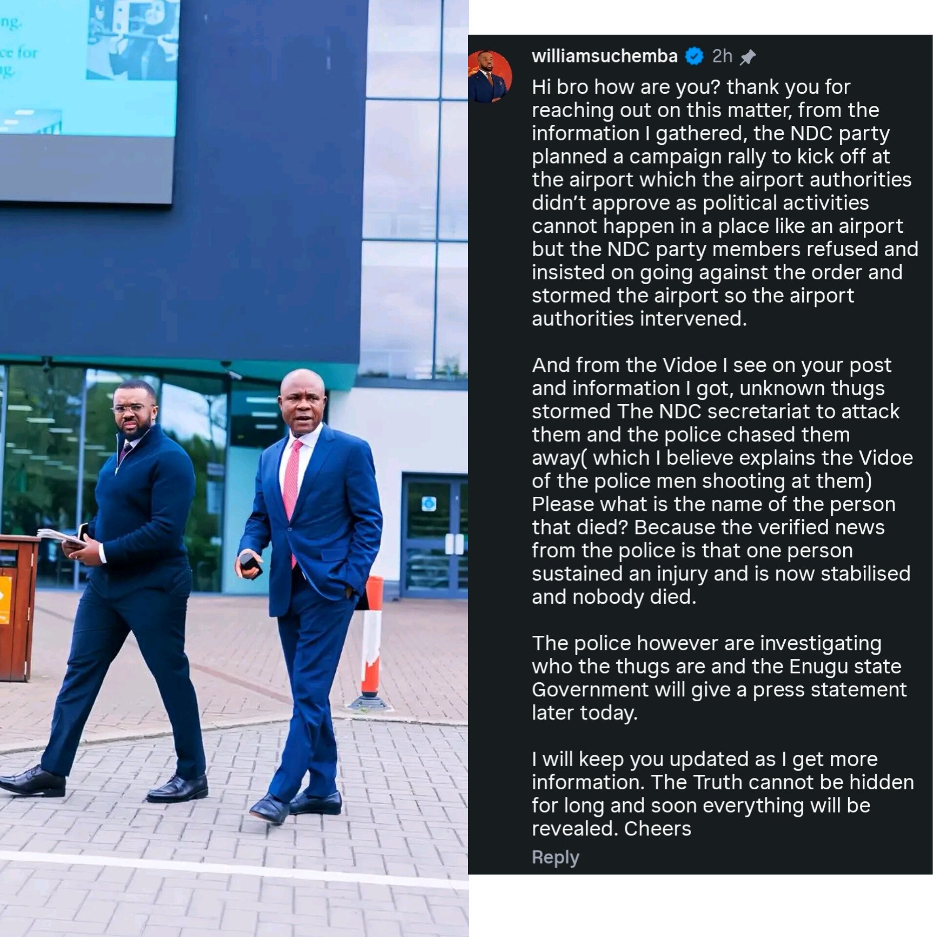 The Deafening Silence: Public Outrage Mounts Over Actor William Uchemba and Governor Peter Mbah Amid Fallout from Violent Political Attack in Enugu