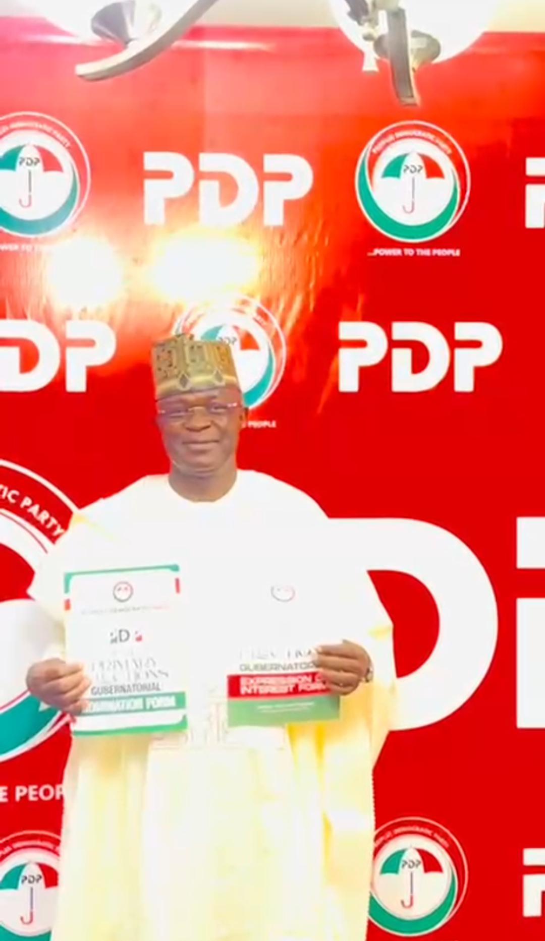 PLATEAU GUBER ASPIRANT DANYARO DAKON SARPIYA SUBMITS PDP NOMINATION FORMS